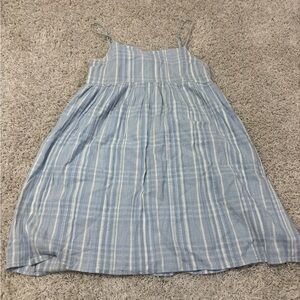 American Eagle Outfitters Light Blue Striped Kids Dress
